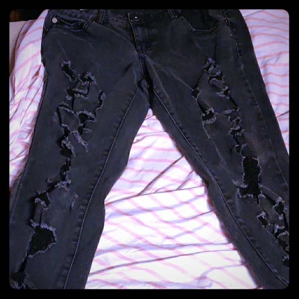 Pair of black jeans